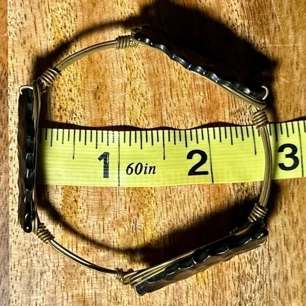 Bourbon and Bowties Bangle Bracelet, Black arrowhead
